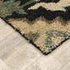 Oriental Weavers Kendall 001N1 Black/Blue Area Rug Corner Image
