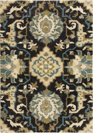 Oriental Weavers Kendall 001N1 Black/Blue Area Rug main image