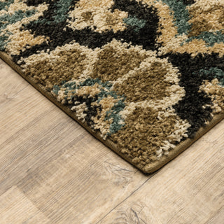 Oriental Weavers Kendall 5091N Beige/Black Area Rug Corner Image