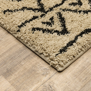 Oriental Weavers Kendall 532W1 Beige/Black Area Rug Corner Image