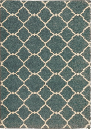 Oriental Weavers Kendall 090B1 Teal/Ivory Area Rug main image