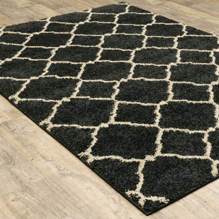 Oriental Weavers Kendall 090K1 Black/Ivory Area Rug On Wood