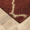 Oriental Weavers Kendall 090R1 Red/Ivory Area Rug Corner Image
