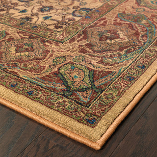 Oriental Weavers Kharma 332W4 Beige/Red Area Rug Corner Featured