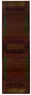 Oriental Weavers Kharma 439R4 Red/Gold Area Rug 2' 6 X 9' 1 Runner