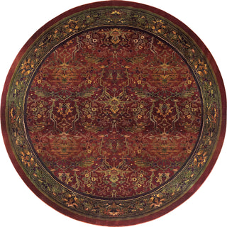Oriental Weavers Kharma 465R4 Red/Green Area Rug 6' Round