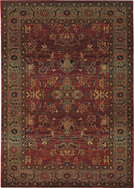 Oriental Weavers Kharma 836C4 Red/Green Area Rug – Incredible Rugs and ...