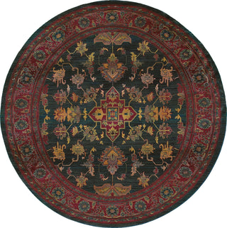 Oriental Weavers Kharma 836F4 Blue/Red Area Rug 6' Round