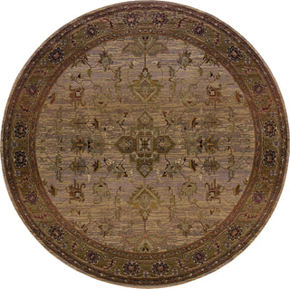 Oriental Weavers Kharma 836Y1 Beige/Green Area Rug 6' Round