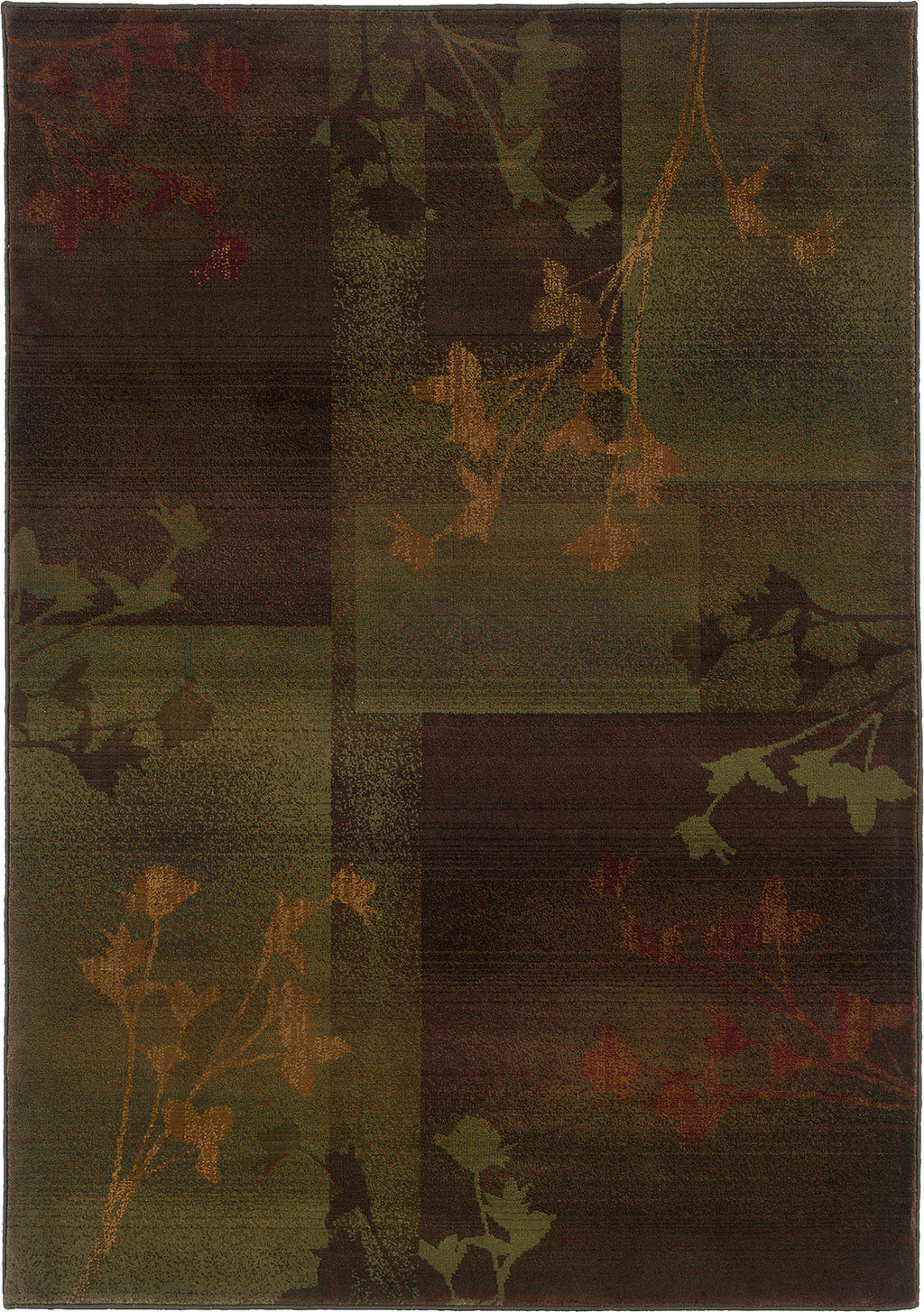 Oriental Weavers Kharma II 1048D Purple/Green Area Rug main image featured