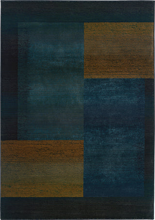 Oriental Weavers Kharma II 1092L Blue/Gold Area Rug main image featured