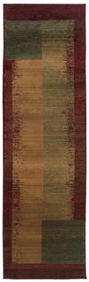 Oriental Weavers Kharma II 1092W Green/Red Area Rug 2' 6 X  9' 1