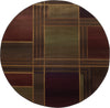 Oriental Weavers Kharma II 1330G Green/Purple Area Rug 6' Round