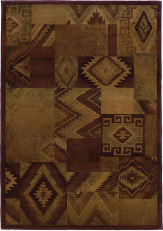 Oriental Weavers Kharma II 022R4 Tan/Red Area Rug main image