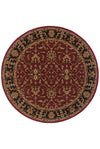 Oriental Weavers Knightsbridge 282R5 Red/Black Area Rug 7'10 X  7'10