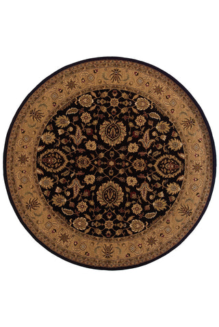 Oriental Weavers Knightsbridge 524K5 Black/Beige Area Rug 7'10 X  7'10