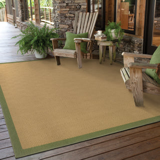 Oriental Weavers Lanai 525G6 Beige/Green Area Rug Lifestyle Image Feature