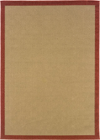 Oriental Weavers Lanai 525O8 Beige/Red Area Rug Main Image