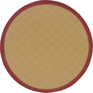 Oriental Weavers Lanai 525O8 Beige/Red Area Rug 7'10'' Round 