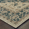 Oriental Weavers Latitude 001J3 Grey Gold Area Rug Corner Image