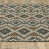 Oriental Weavers Latitude 002X3 Grey Orange Area Rug Alternate Image