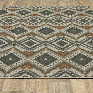 Oriental Weavers Latitude 002X3 Grey Orange Area Rug Alternate Image