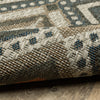 Oriental Weavers Latitude 002X3 Grey Orange Area Rug Close-up Image