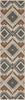 Oriental Weavers Latitude 002X3 Grey Orange Area Rug Runner Image