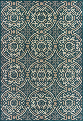 Oriental Weavers Latitude 609B3 Blue Grey Area Rug main image featured