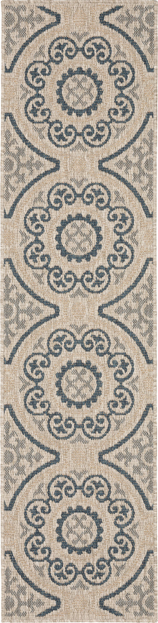 Oriental Weavers Latitude 609X3 Grey Blue Area Rug 1'10'' X 7'6'' Runner Image