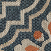 Oriental Weavers Latitude 709B3 Blue Orange Area Rug Close-up Image