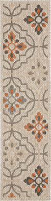 Oriental Weavers Latitude 709Y3 Grey Orange Area Rug 1'10'' X 7'6'' Runner Image