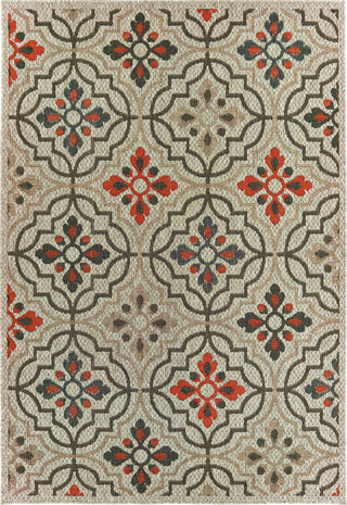 Oriental Weavers Latitude 709Y3 Grey Orange Area Rug main image featured