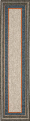 Oriental Weavers Latitude 8021L Grey Blue Area Rug 1'10'' x 7'6'' Runner Image