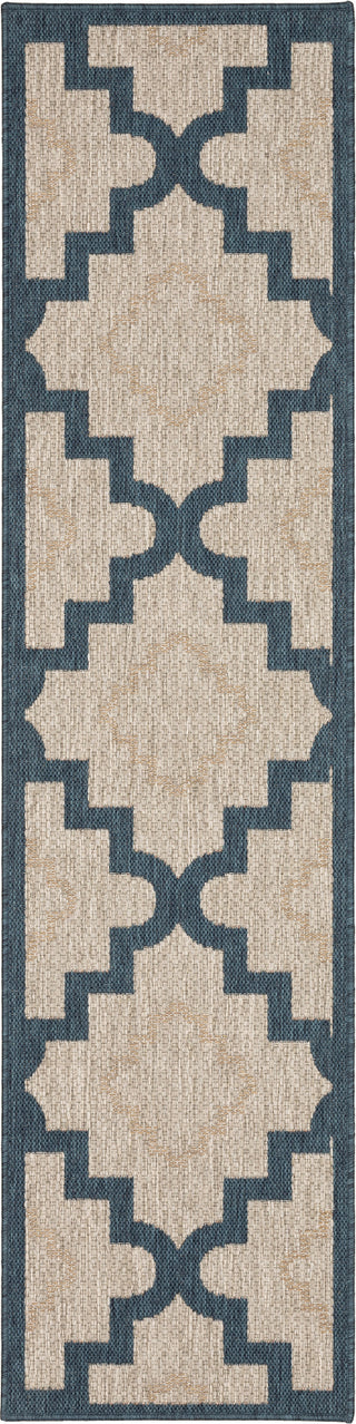 Oriental Weavers Latitude 804I3 Grey Blue Area Rug 1'10'' X 7'6'' Runner Image