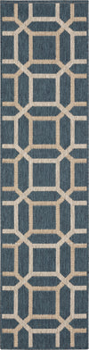 Oriental Weavers Latitude 806B3 Blue Grey Area Rug 1'10'' X 7'6'' Runner Image
