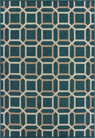 Oriental Weavers Latitude 806B3 Blue Grey Area Rug main image featured