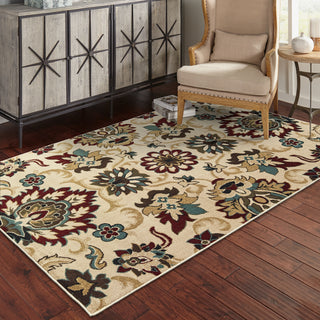 Oriental Weavers Laurel 3357M Ivory/Multi Area Rug Lifestyle Image Feature