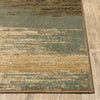 Oriental Weavers Laurel 3504H Brown/Blue Area Rug Corner Image
