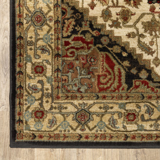 Oriental Weavers Laurel 5100C Black/Multi Area Rug Corner Image