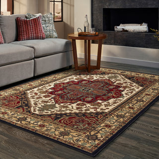 Oriental Weavers Laurel 5100C Black/Multi Area Rug Lifestyle Image Feature