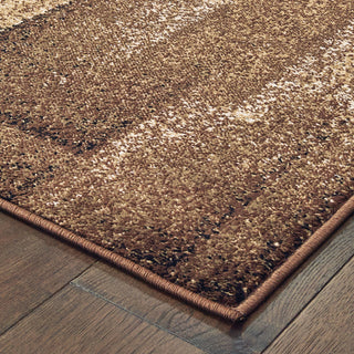 Oriental Weavers Laurel 6241A Brown/Blue Area Rug Corner Image