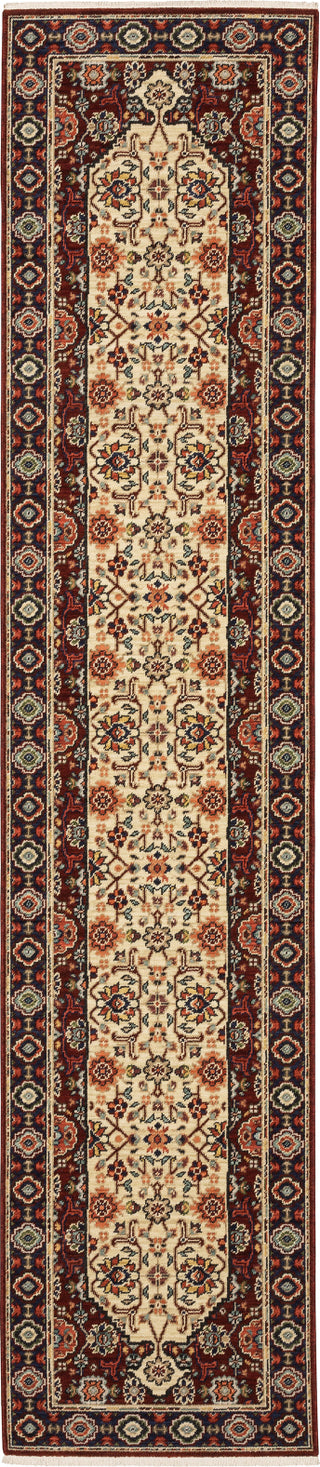 Oriental Weavers Lilihan 1802W Red/Ivory Area Rug 2'6'' X 12' Runner