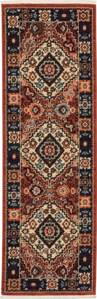 Oriental Weavers Lilihan 2061V Red/Blue Area Rug Runner 2'x6'