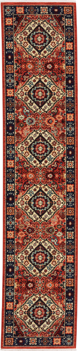 Oriental Weavers Lilihan 2061V Red/Blue Area Rug Runner 2'6''x12'