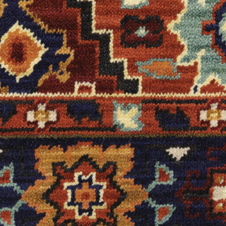 Oriental Weavers Lilihan 2061V Red/Blue Area Rug Close Up