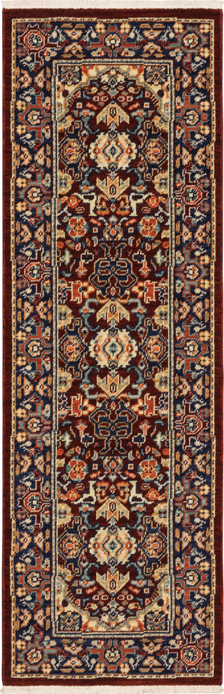 Oriental Weavers Lilihan 2062R Red/Blue Area Rug 2'x6'