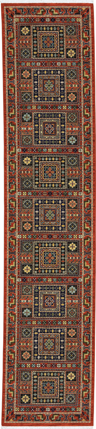 Oriental Weavers Lilihan 002C6 Red/Multi Area Rug Runner 2'6''x12'