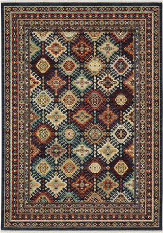 Oriental Weavers Lilihan 003B6 Navy/Multi Area Rug main image