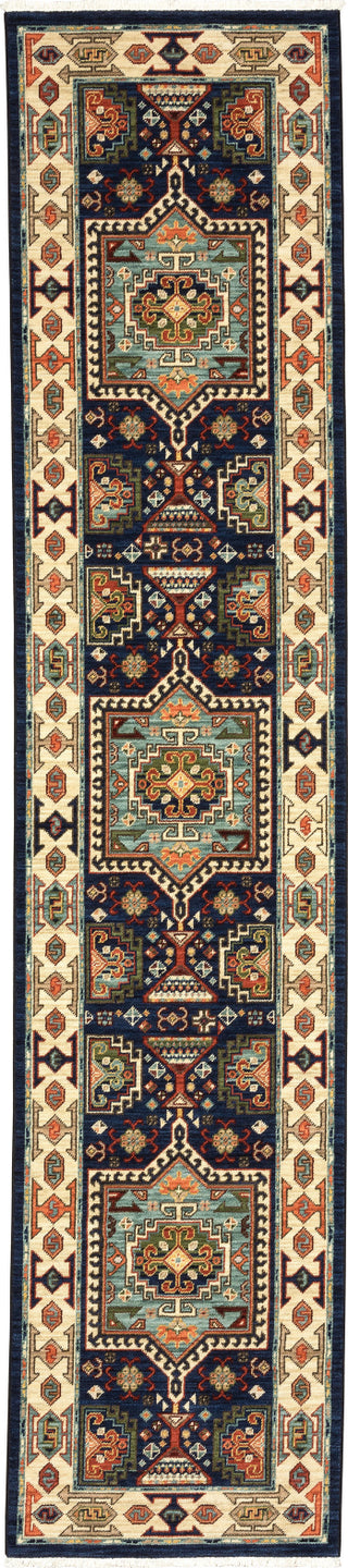 Oriental Weavers Lilihan 041H6 Blue/Ivory Area Rug 2'6''x12'